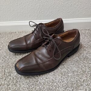 Bass-Gordon Men's Brown Oxford Dress Shoes Size 9.5